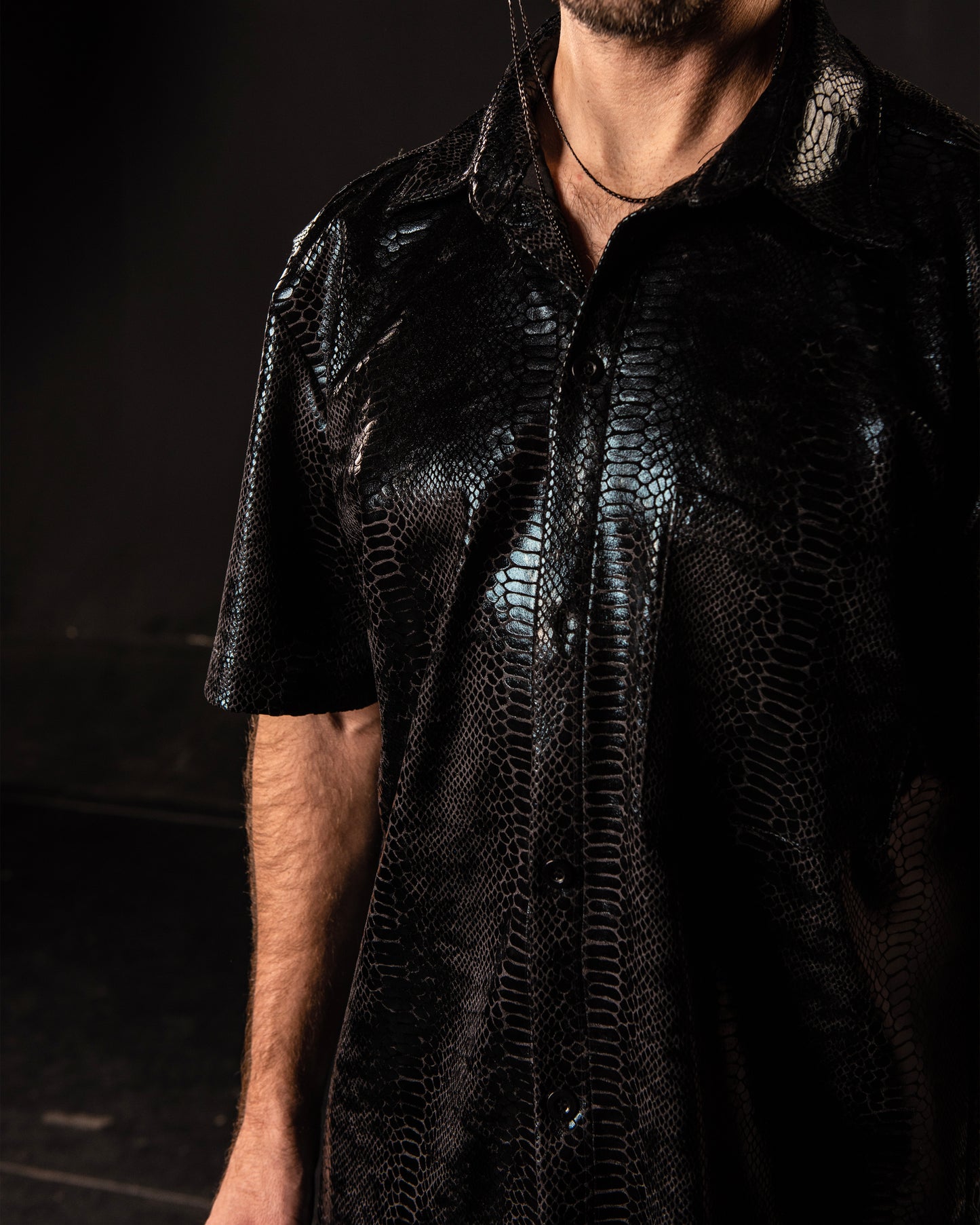 Apollo Snake Velvet Button Down image 3