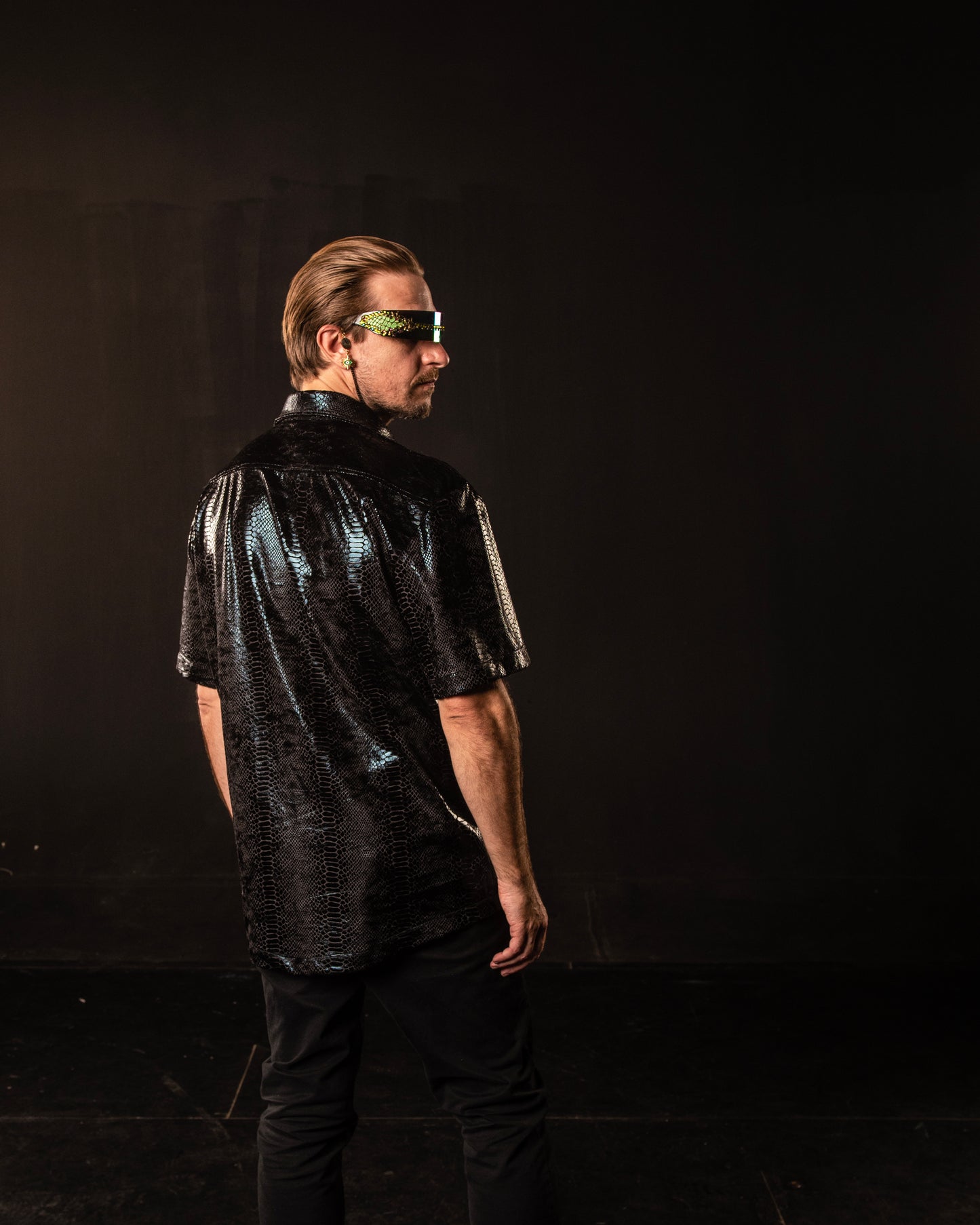 Apollo Snake Velvet Button Down image 2