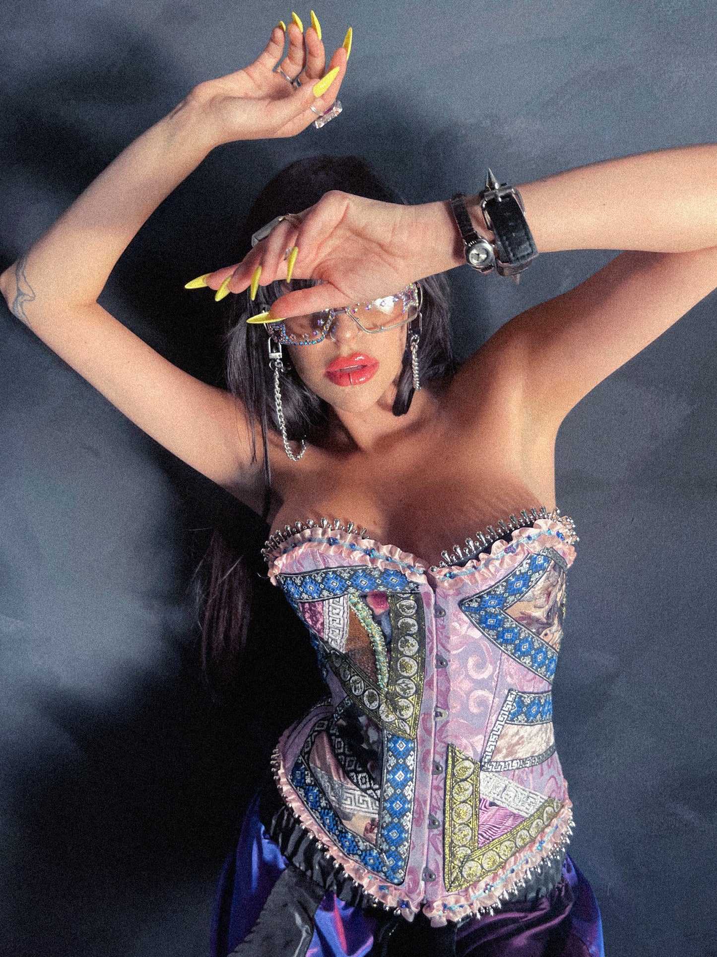 Cotton Y2Kandy Up-cycled Corset image 6