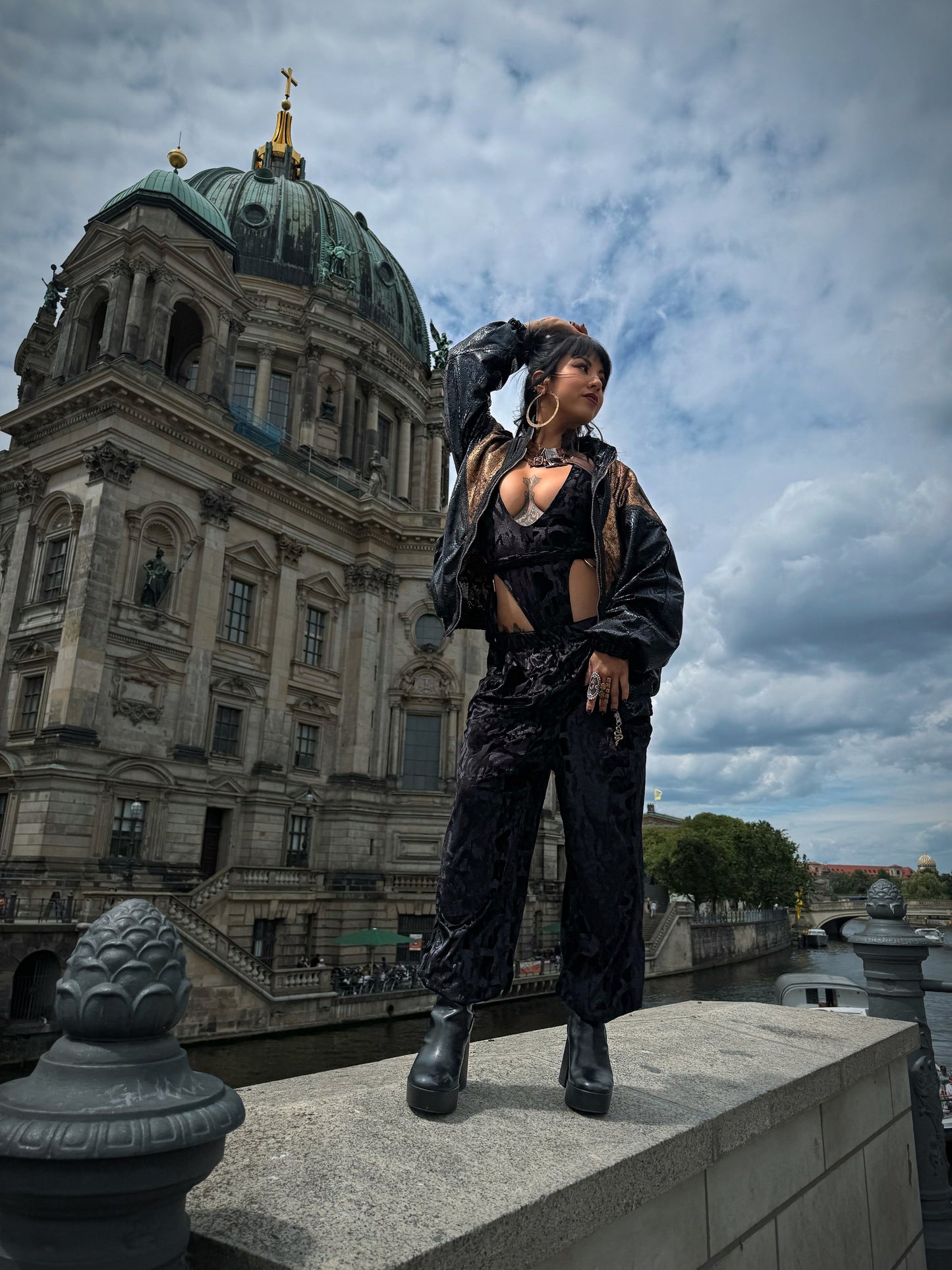 Black Jaguar Unisex Joggers image 2