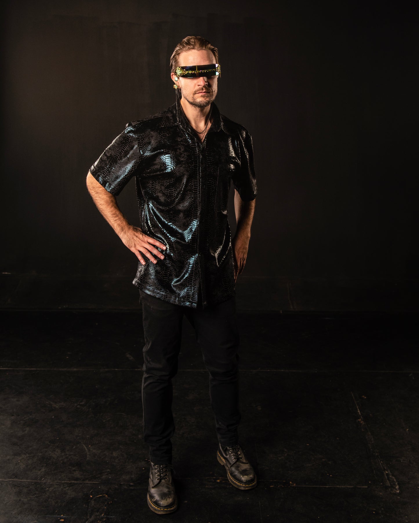 Apollo Snake Velvet Button Down image 4