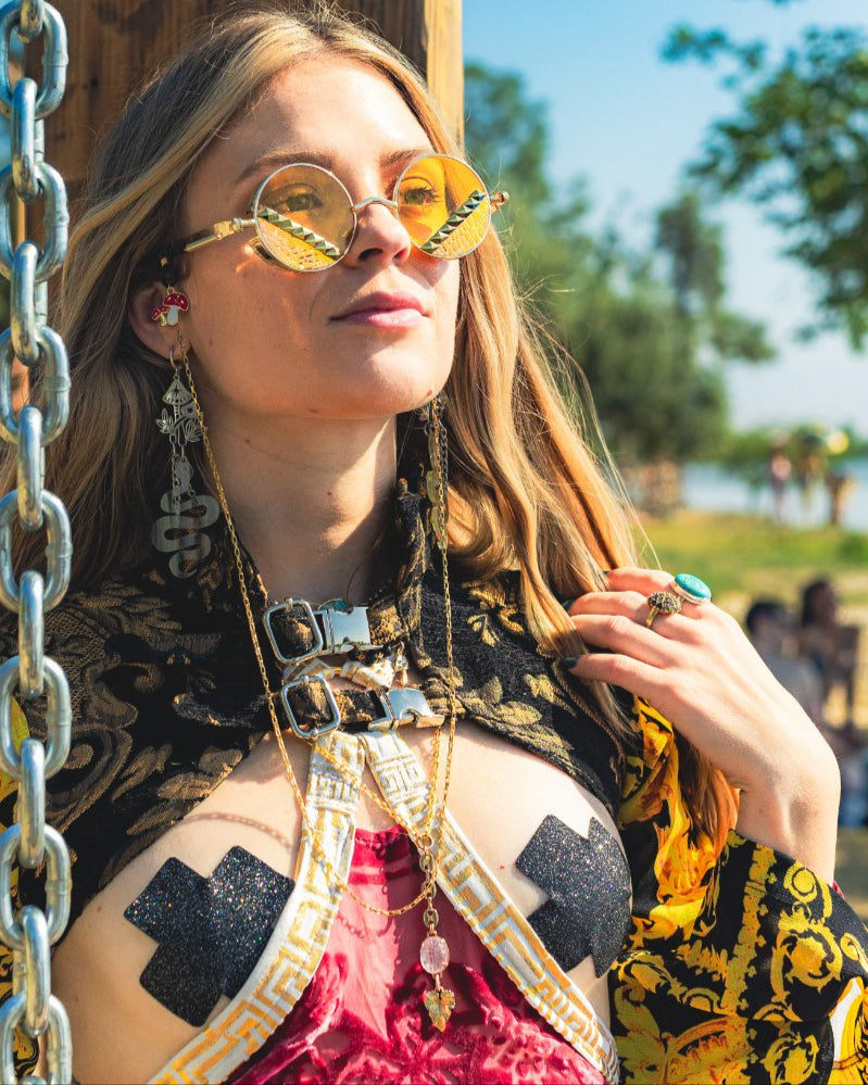 Medusa's Circle Shades - Yellow Iridescent image 0