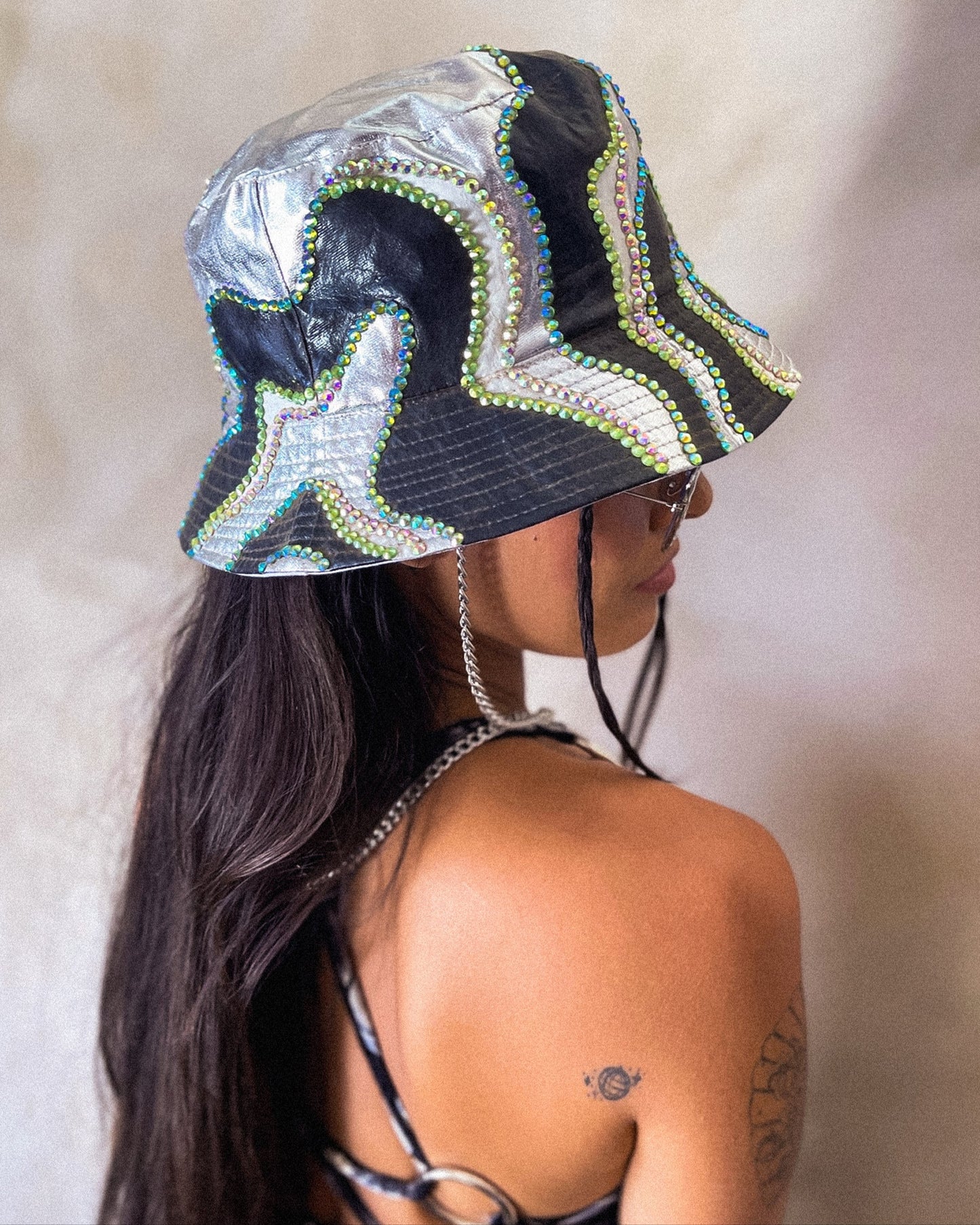 Chrome Swirl Bucket Hat image 0