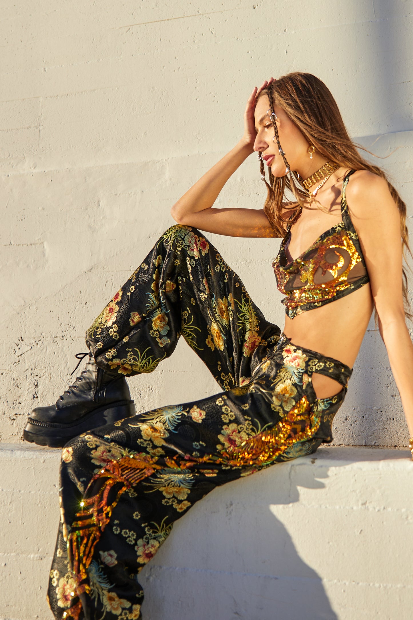 Untamed Top in Fire Opal - Little Black Diamond Collab. image 4