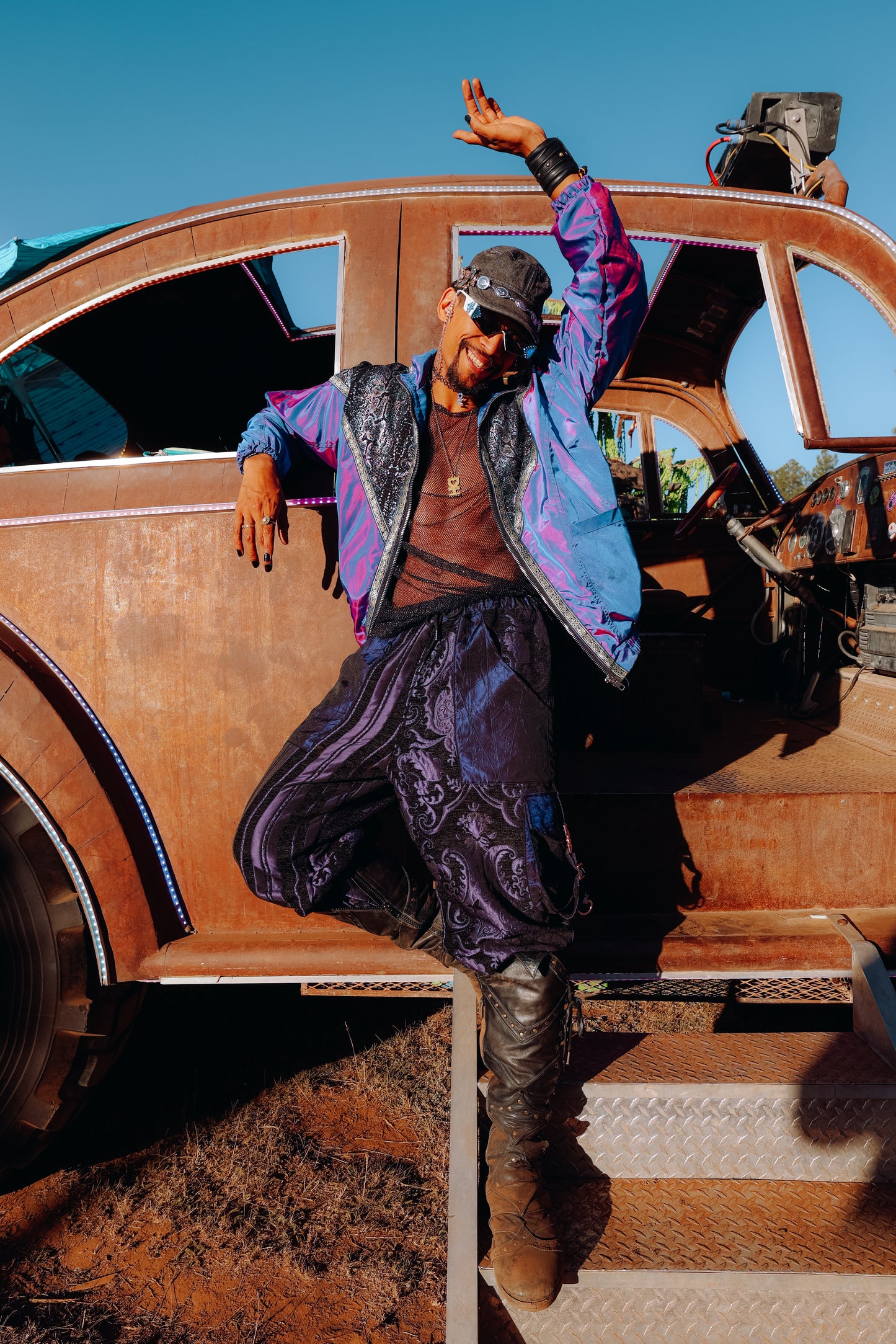 Midnight Oversized Cargo Pants