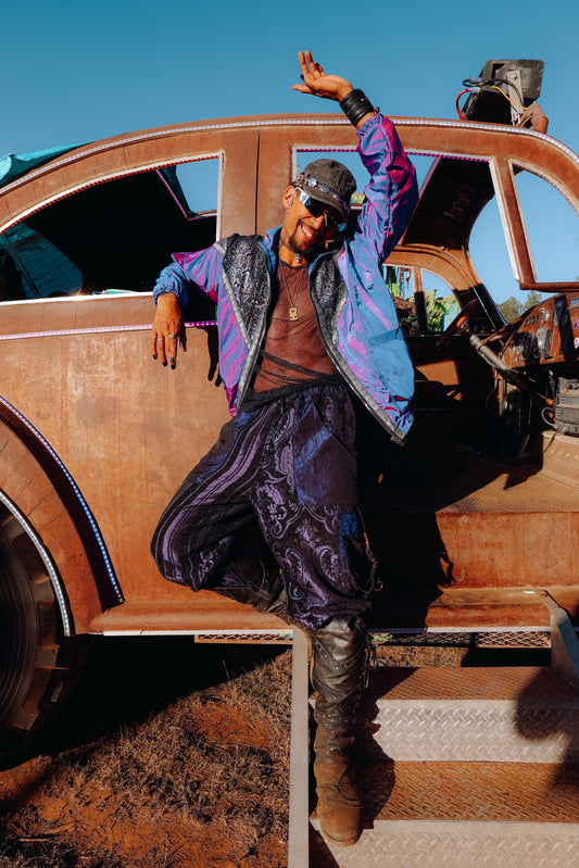 Midnight Oversized Cargo Pants