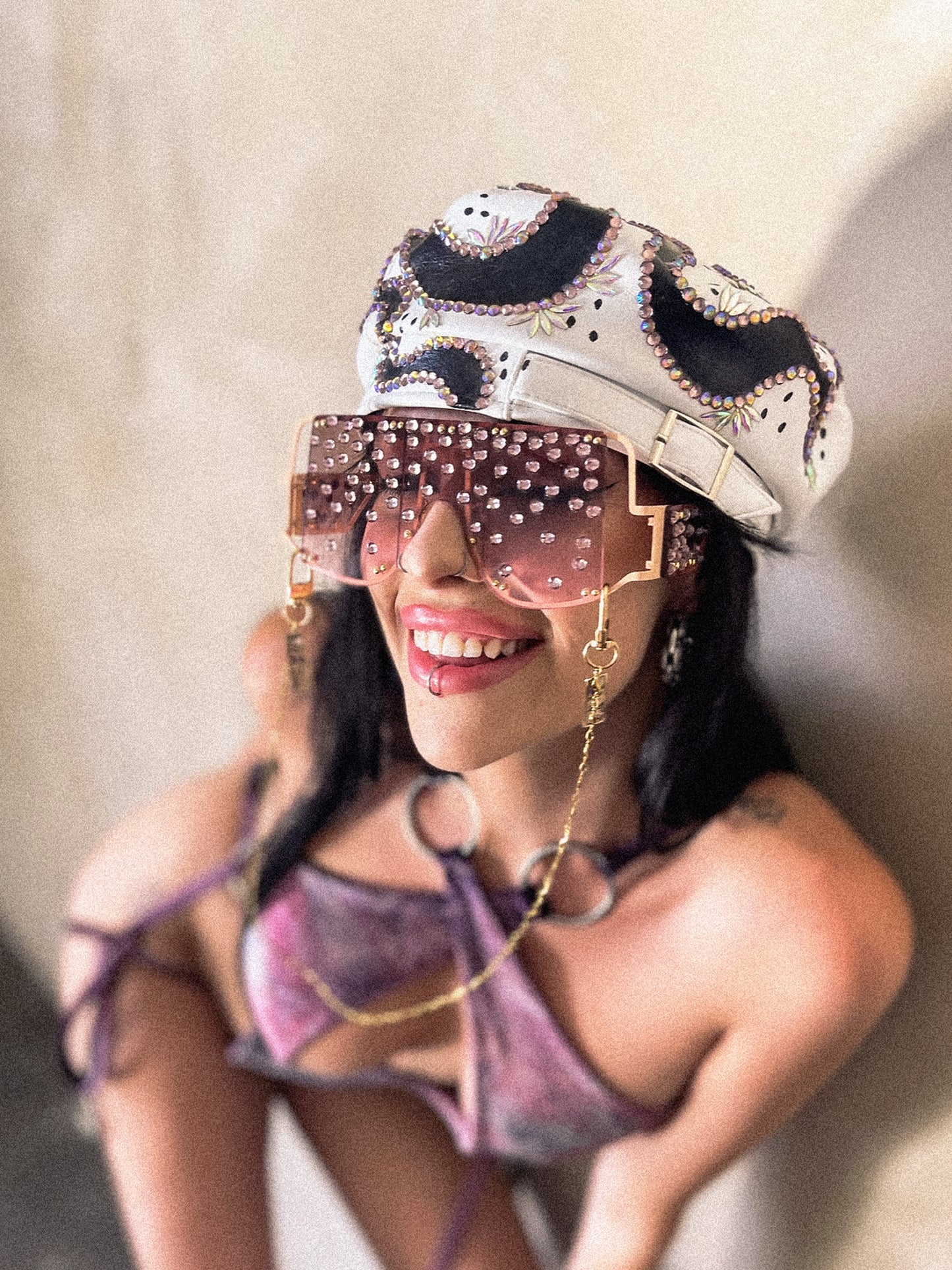 Lilac Raindrop Oversized Shades image 5