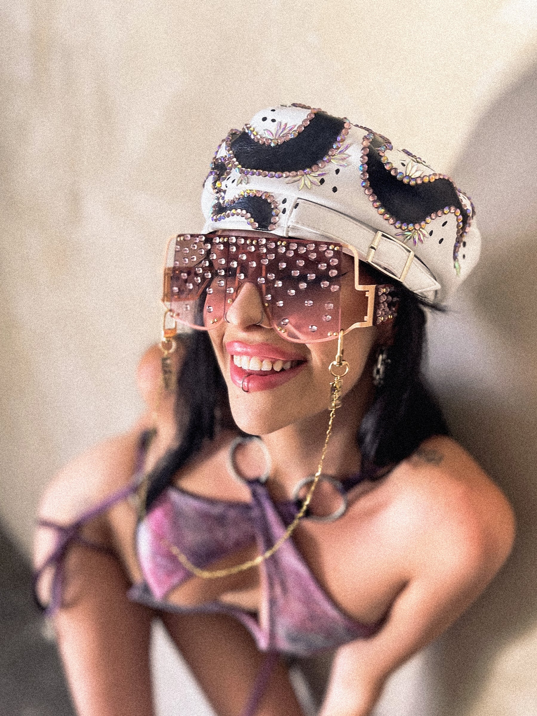 Lilac Raindrop Oversized Shades image 5