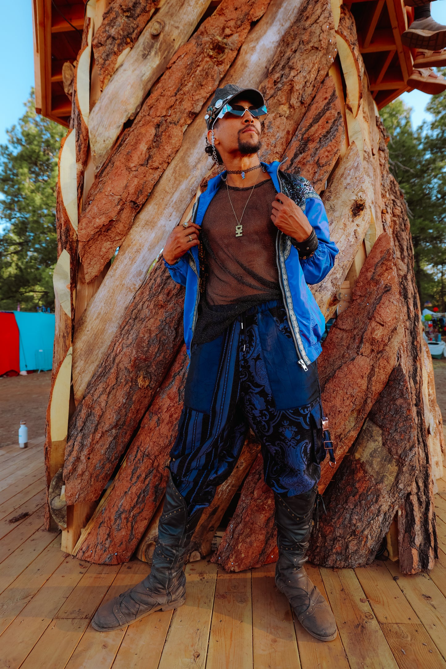 Midnight Oversized Cargo Pants