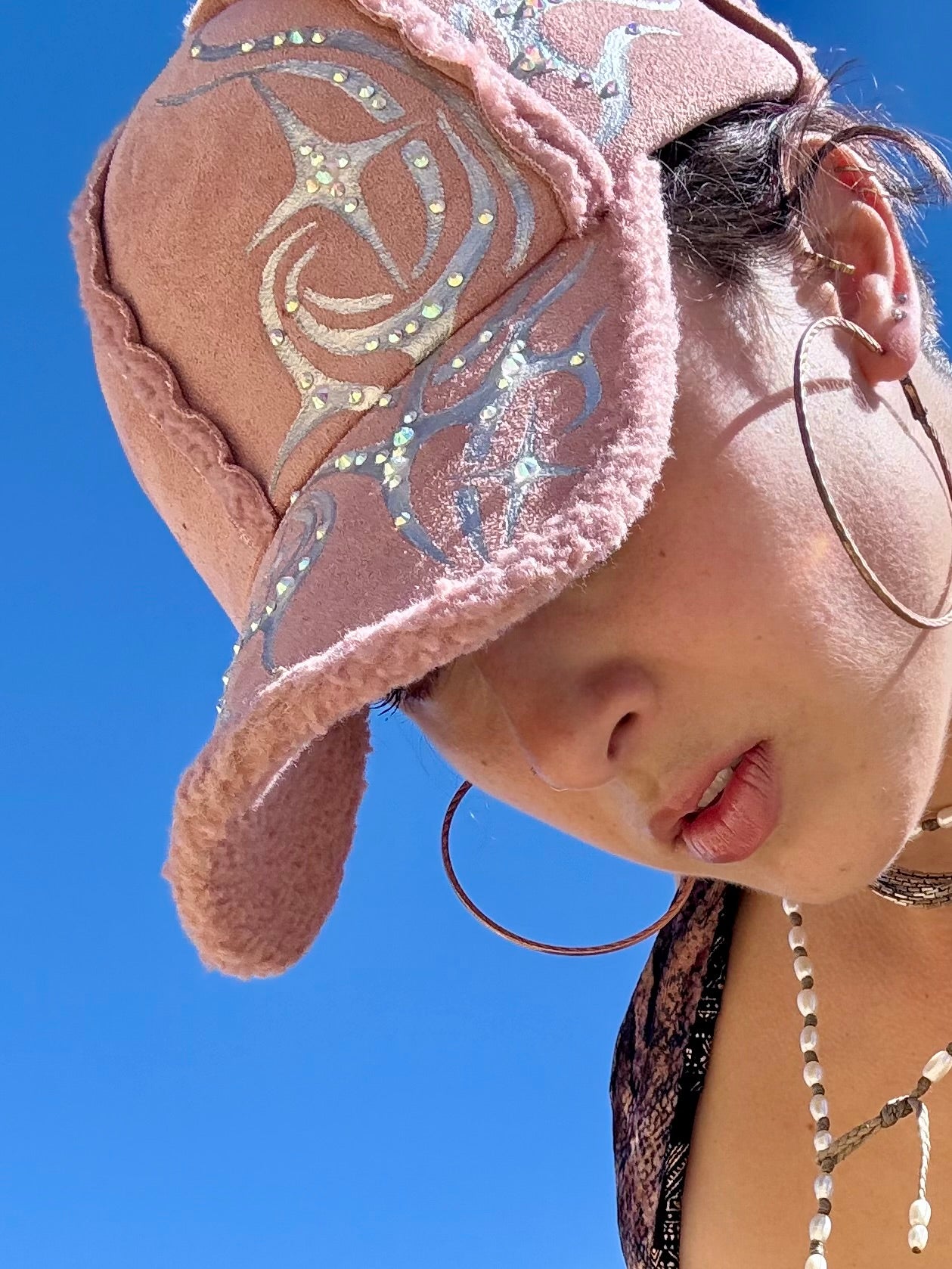 Pink hat custom listing