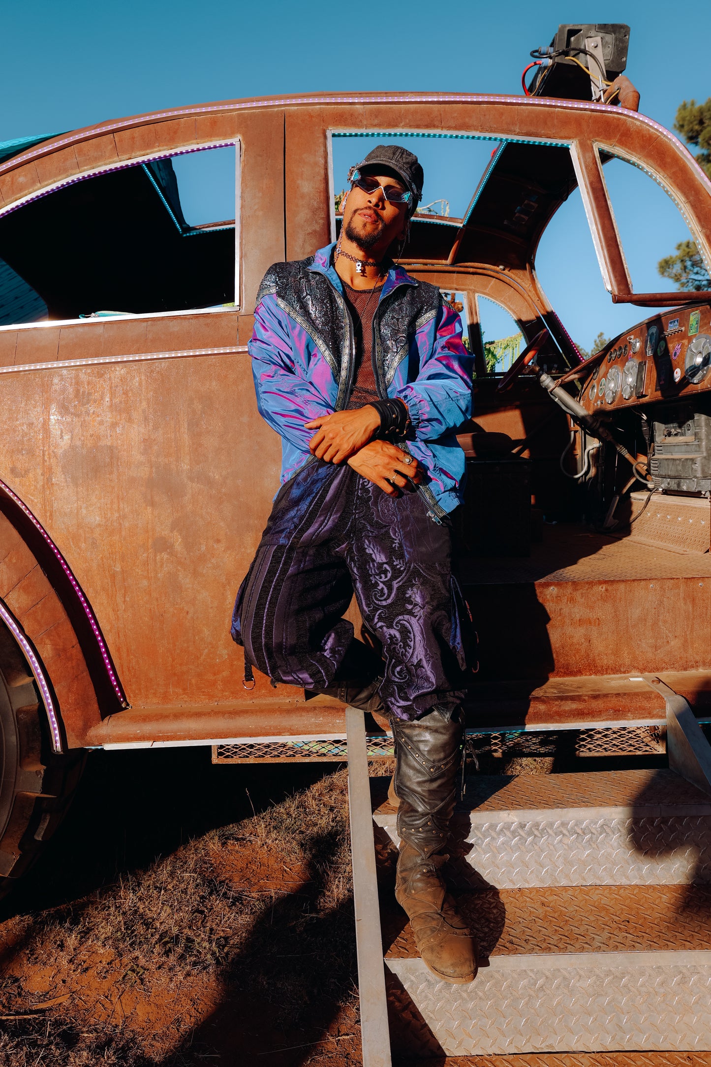 Midnight Oversized Cargo Pants
