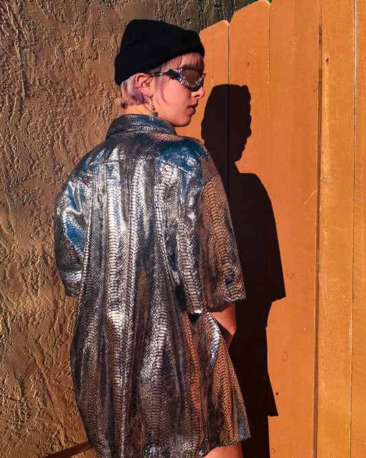Silver Serpent Button Down