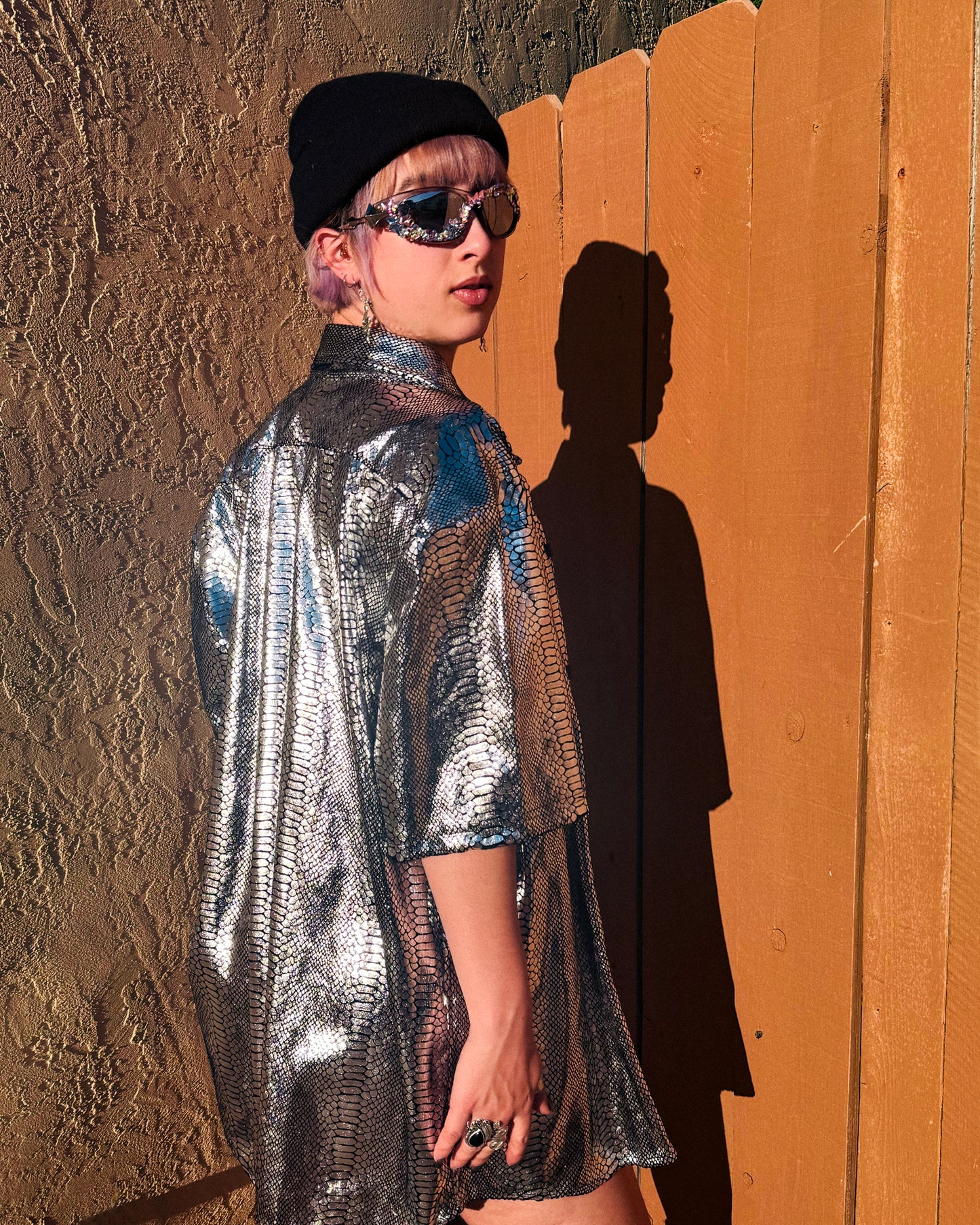 Chrome Serpent Button Down