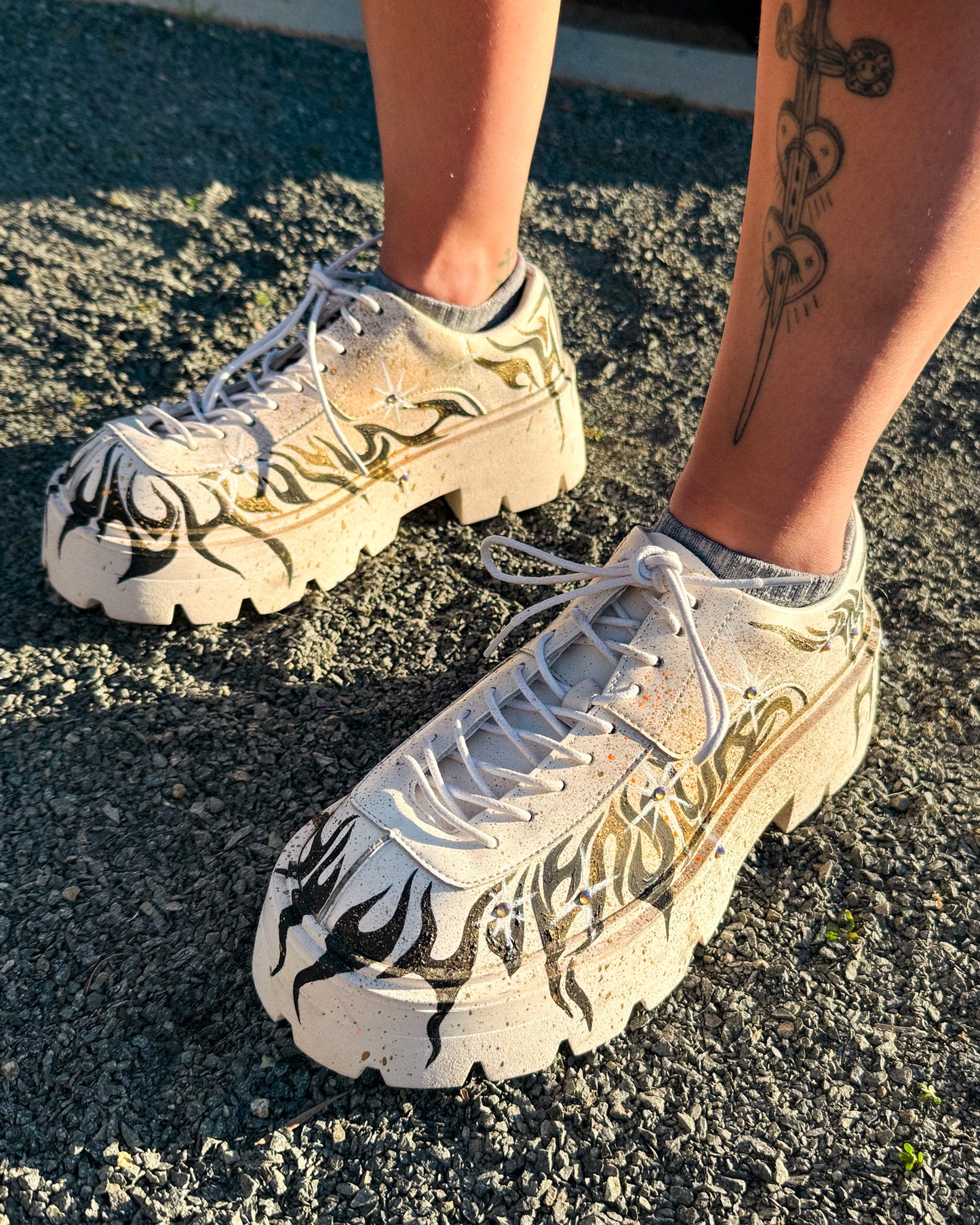 Daylight Hand-Painted Shoes