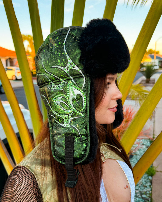 Evergreen Hand-Painted Furry Hat (SOLD OUT!)