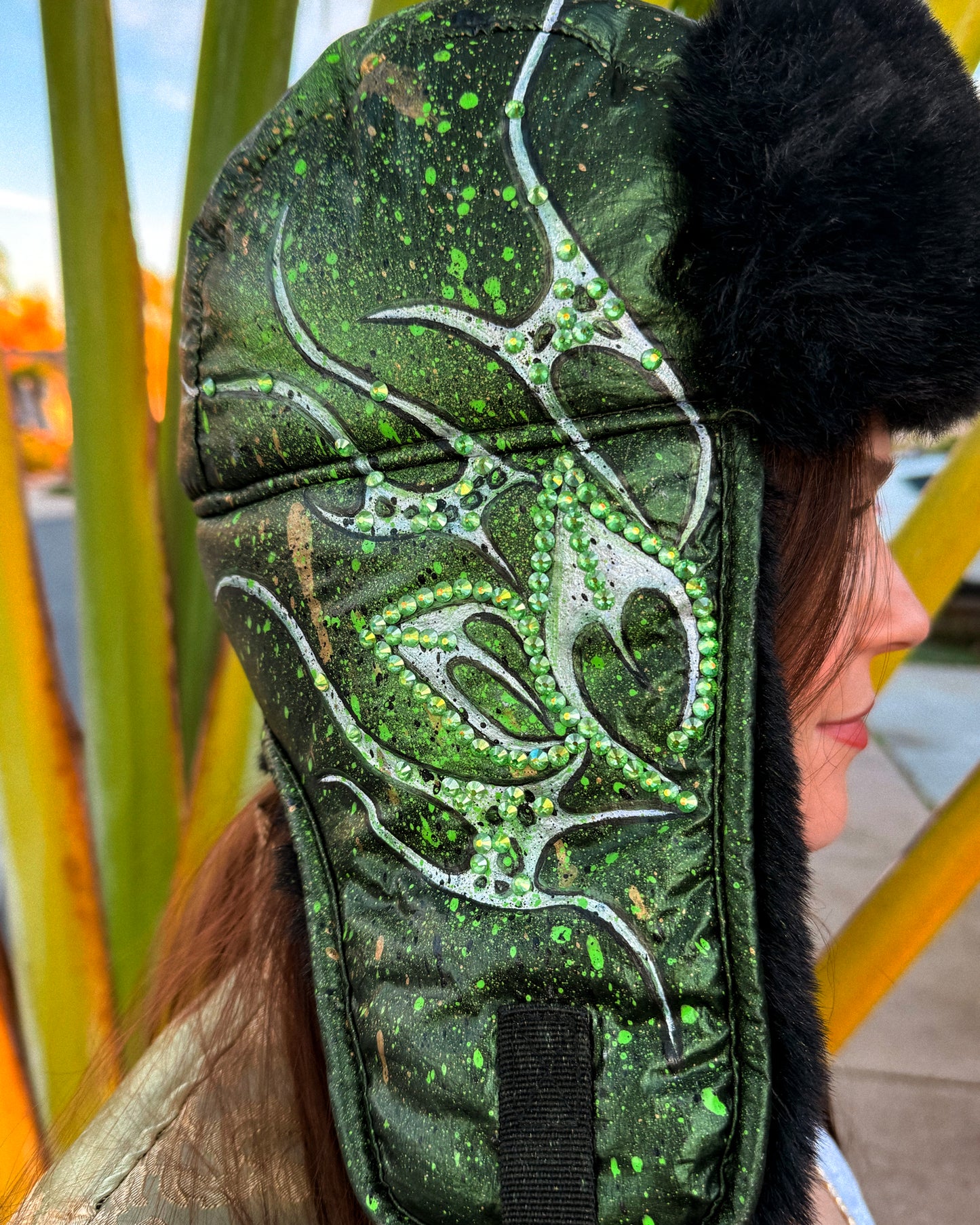 Evergreen Hand-Painted Furry Hat (SOLD OUT!)