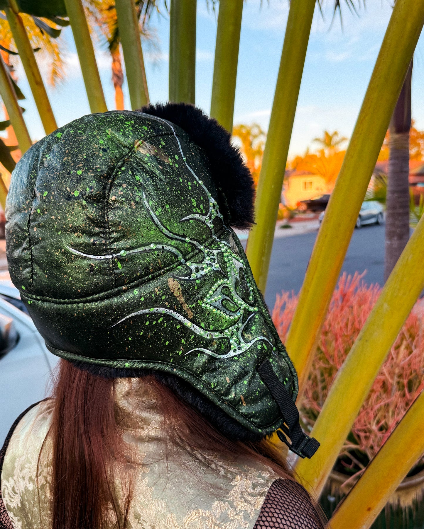 Evergreen Hand-Painted Furry Hat (SOLD OUT!)