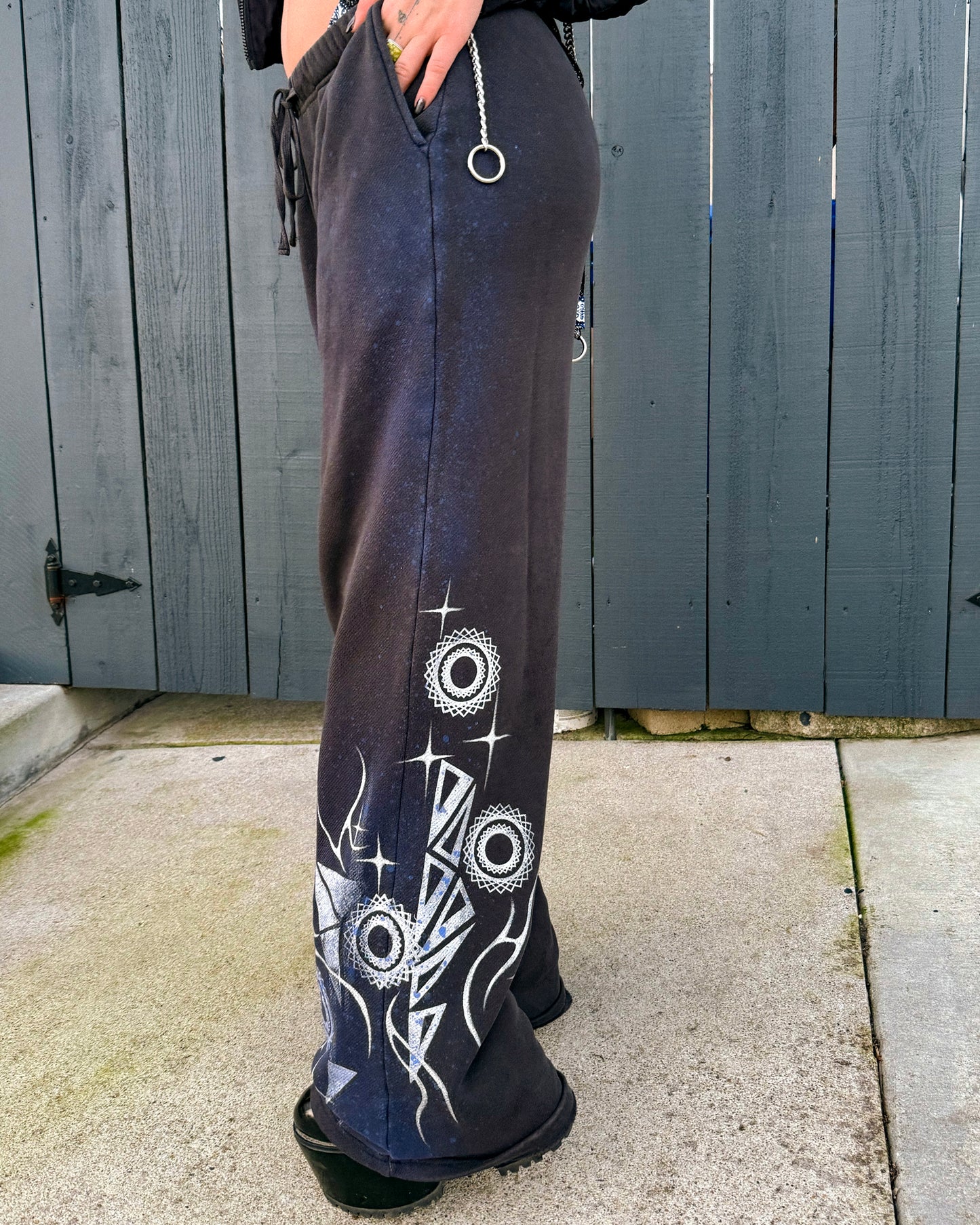 Grey Deity Printed & Painted Sweatpants (SOLD OUT!)