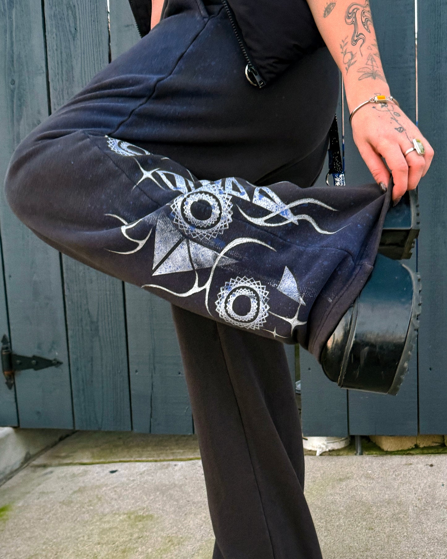 Grey Deity Printed & Painted Sweatpants (SOLD OUT!)