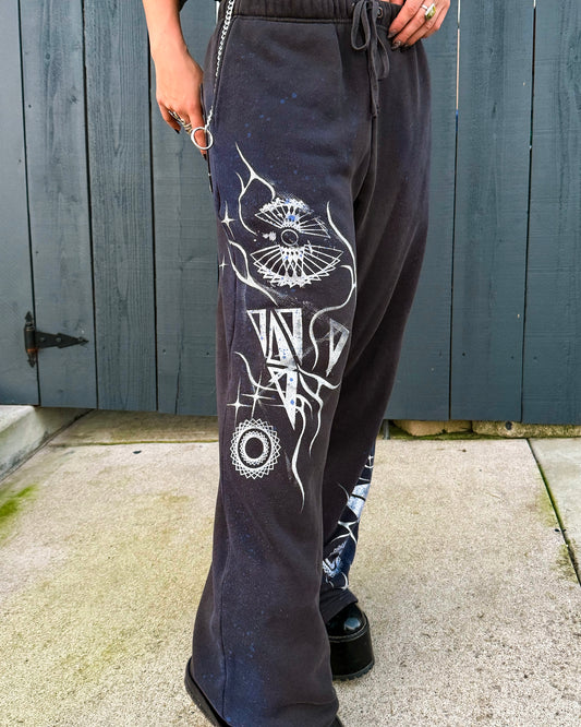 Grey Deity Printed & Painted Sweatpants (SOLD OUT!)
