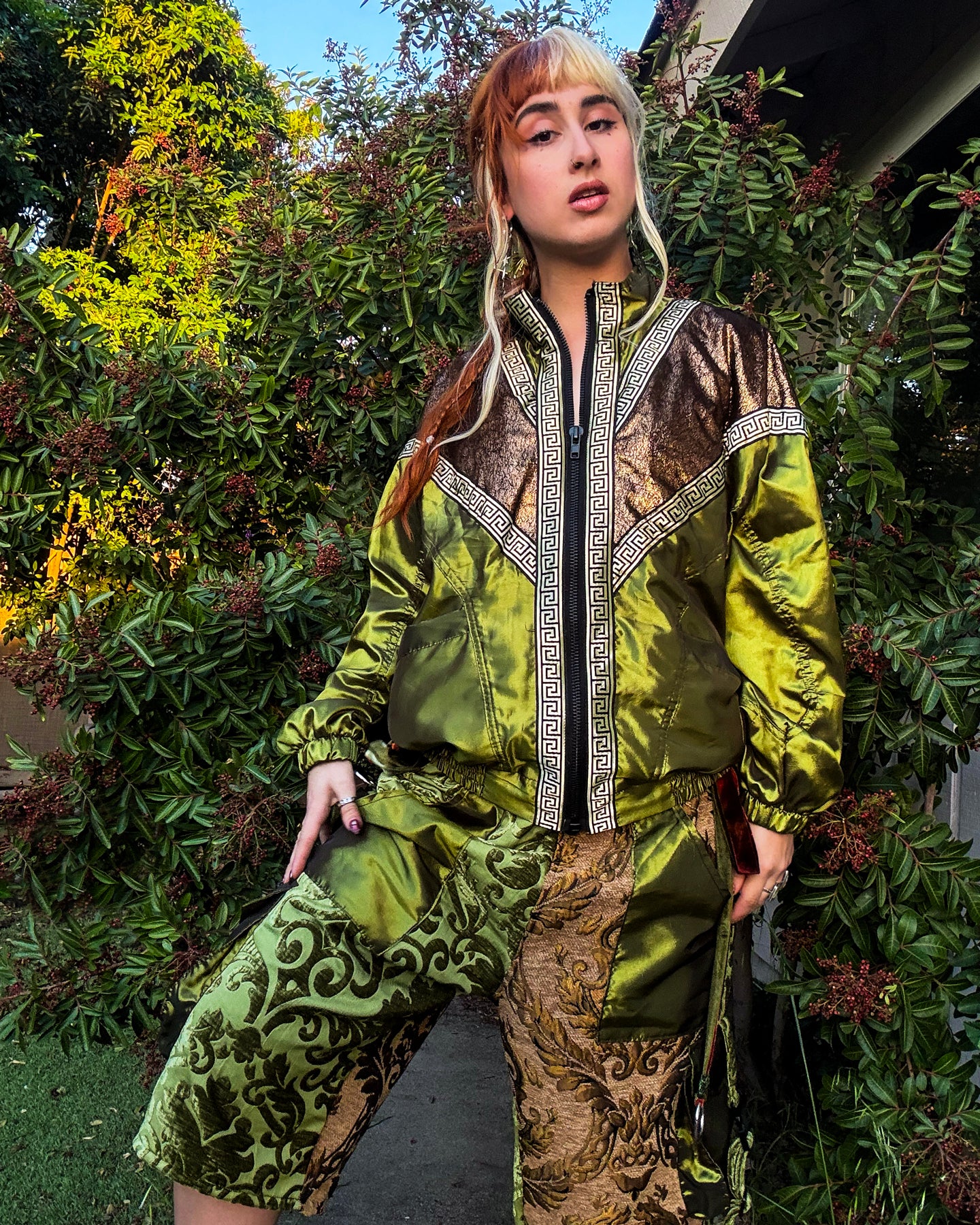 Gilded Jade Unisex Bomber Jacket