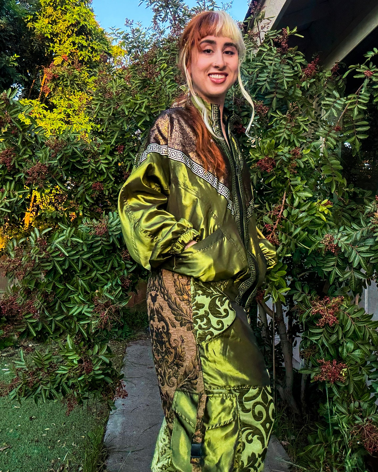 Gilded Jade Unisex Bomber Jacket