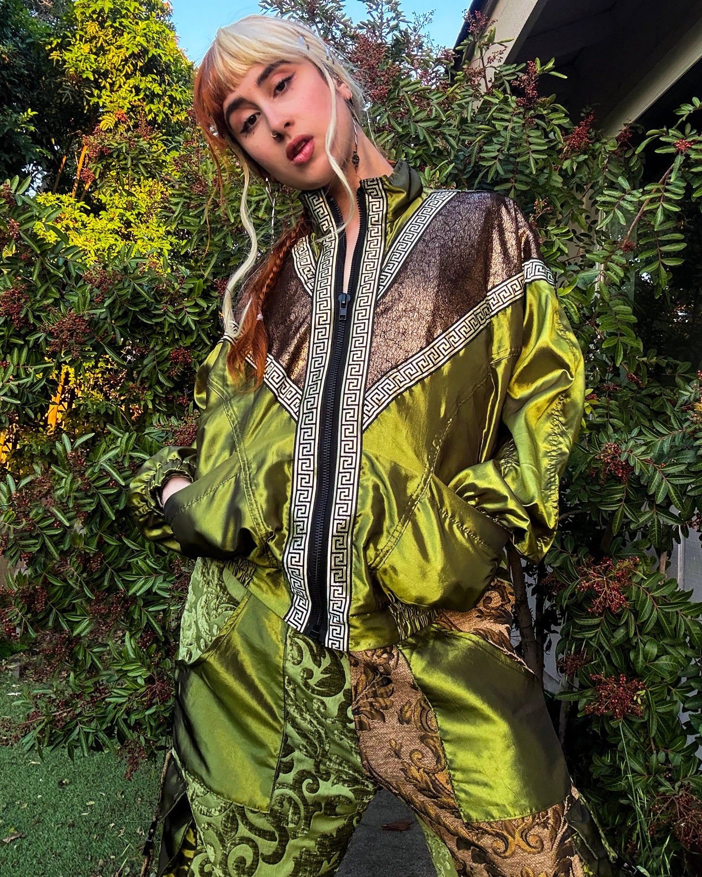 Gilded Jade Unisex Bomber Jacket