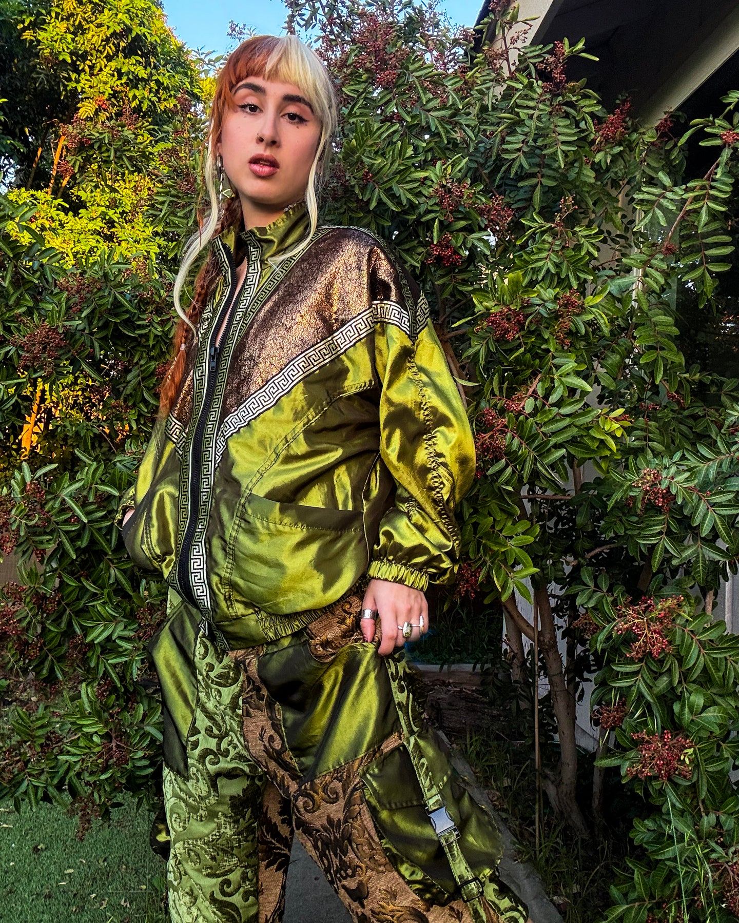 Gilded Jade Unisex Bomber Jacket