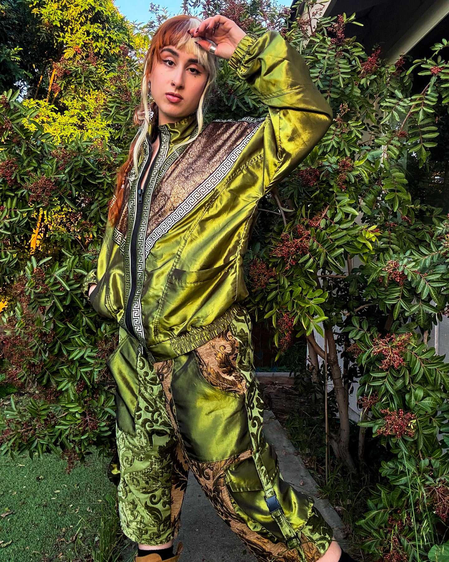 Gilded Jade Unisex Bomber Jacket