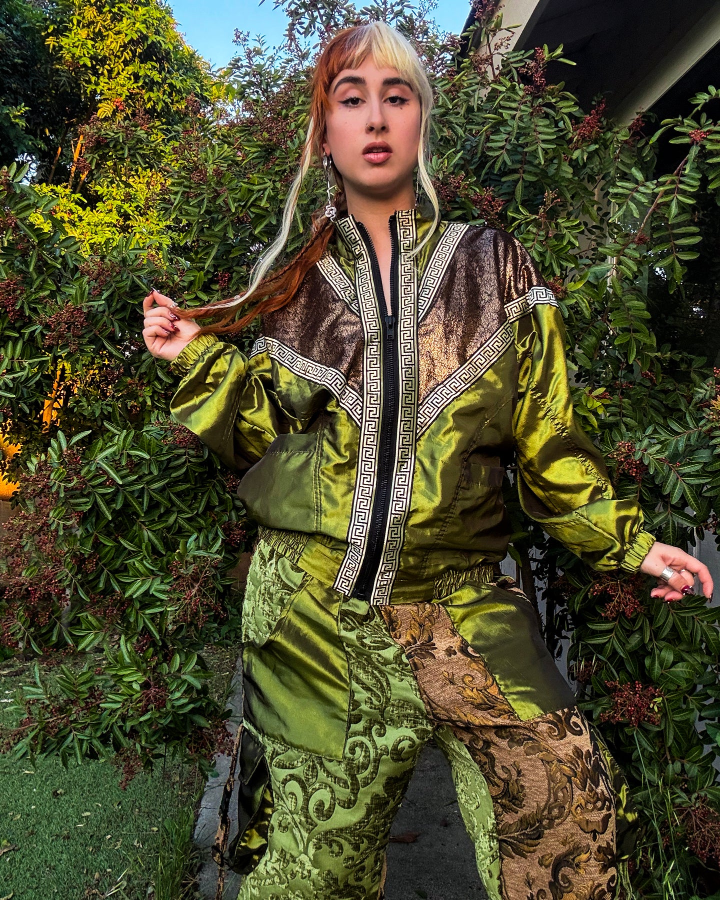 Gilded Jade Unisex Bomber Jacket