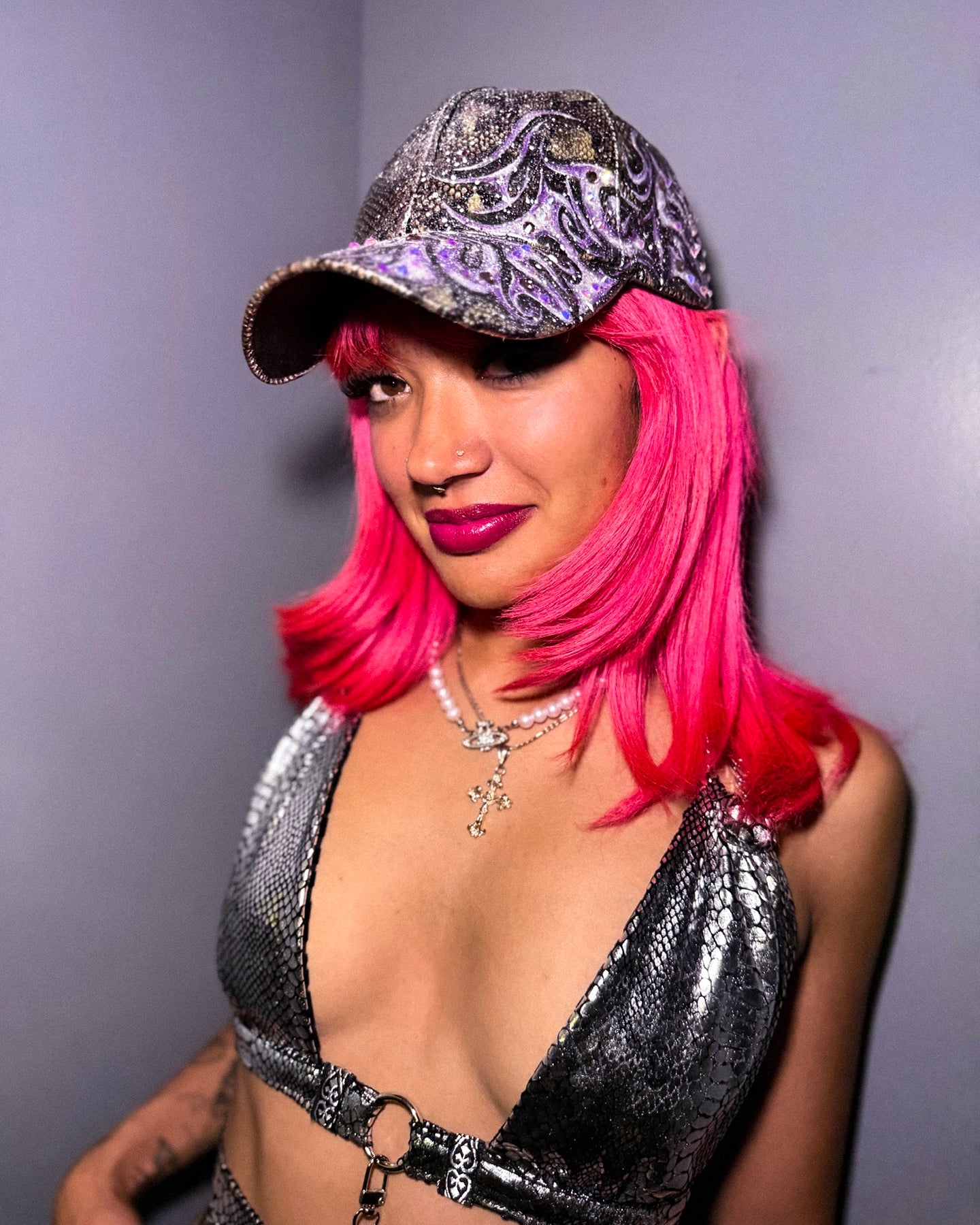 "Music Snob" Hand-Painted Hat