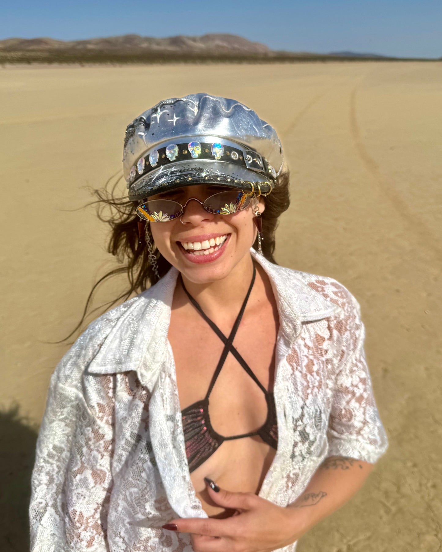 Hades Silver Hand-Painted Hat [SOLD OUT]