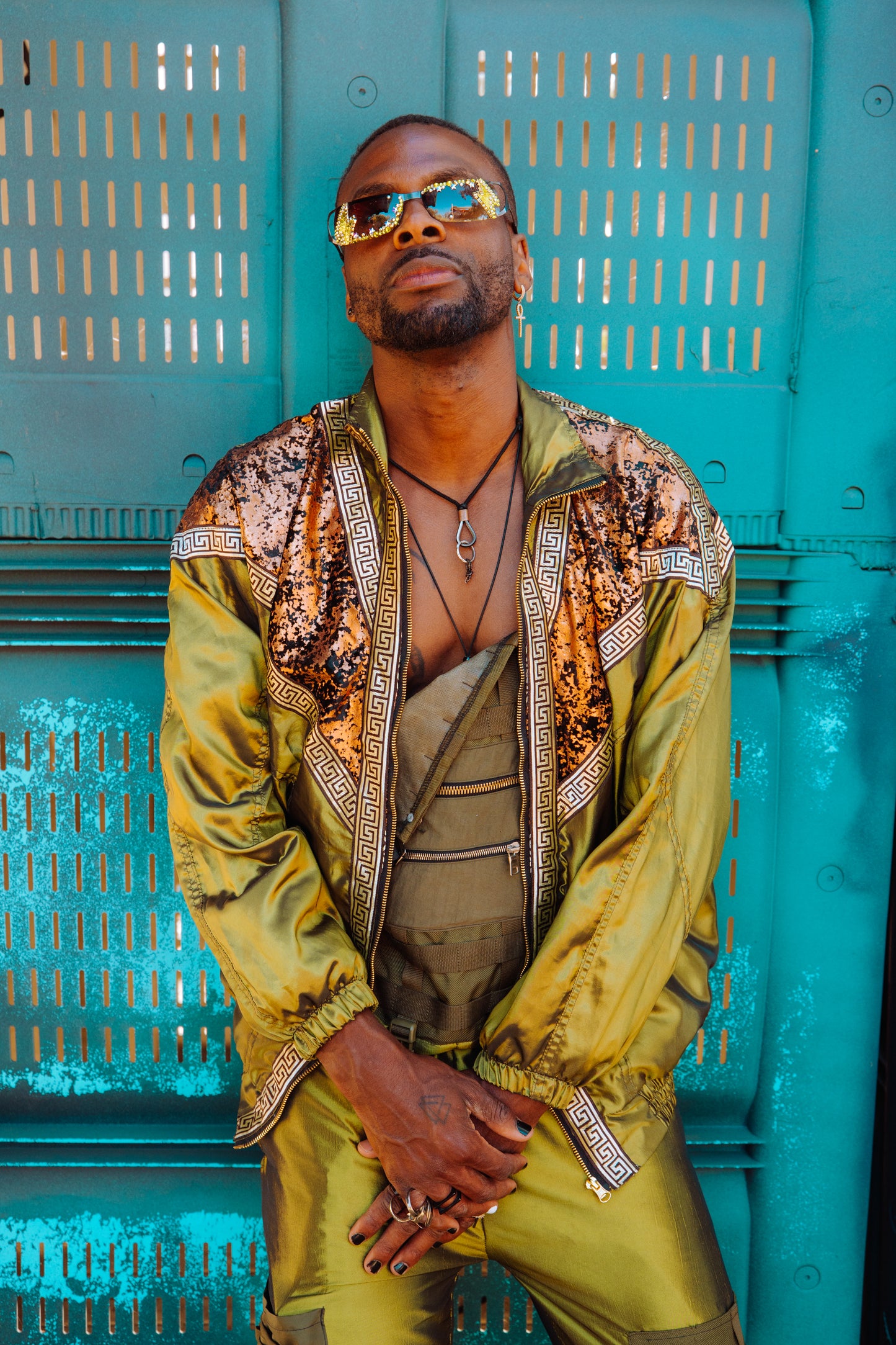 Gilded Jade Unisex Bomber Jacket