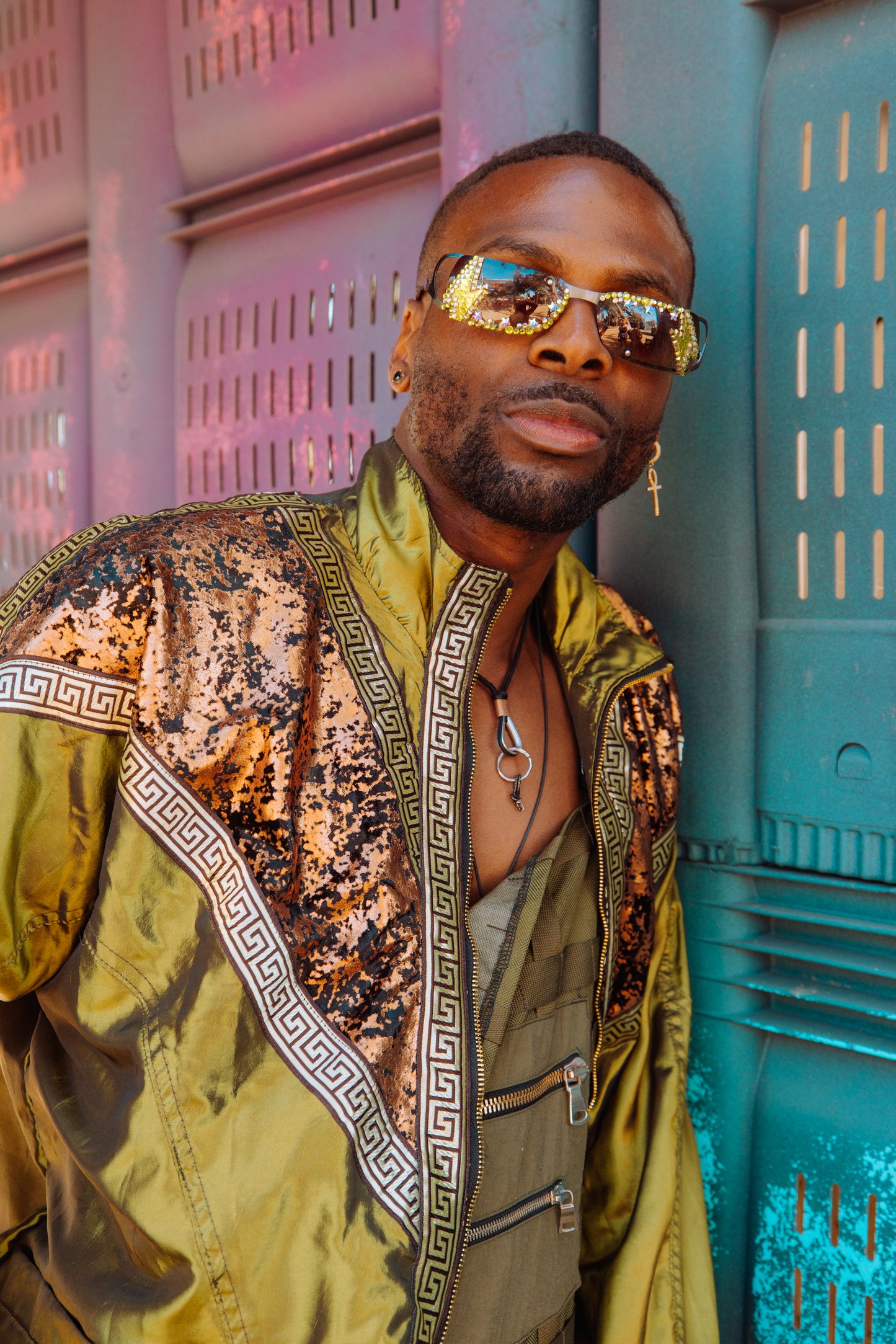 Gilded Jade Unisex Bomber Jacket