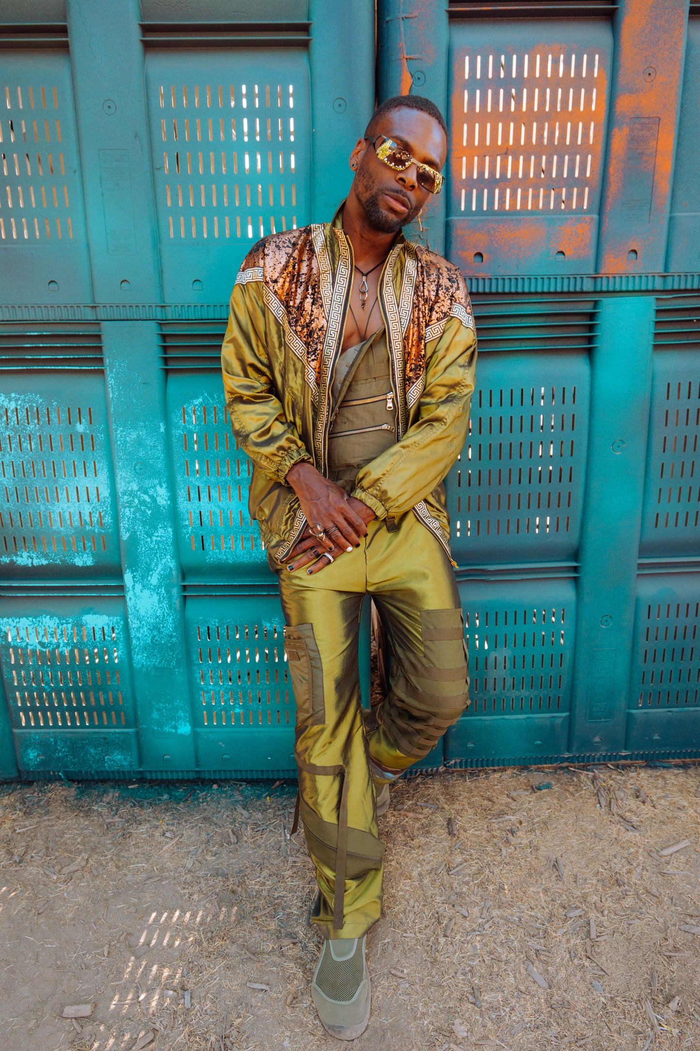 Gilded Jade Unisex Bomber Jacket