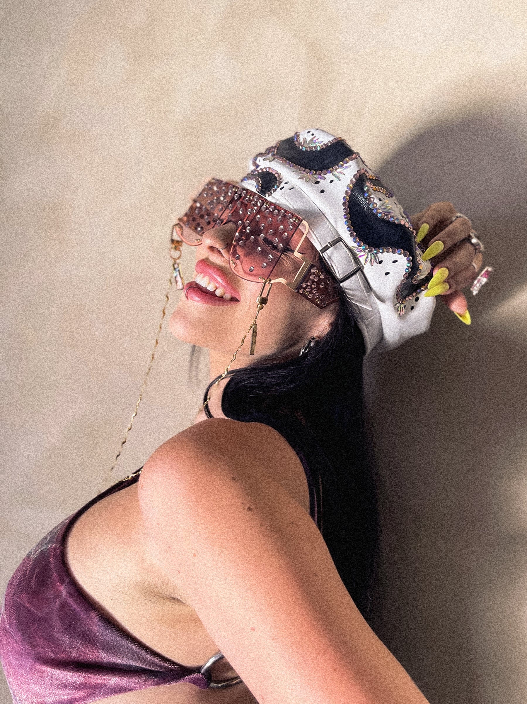 Lilac Raindrop Oversized Shades image 9