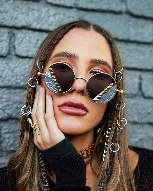 Medusa's Circle Shades - Mixed Metal image 1