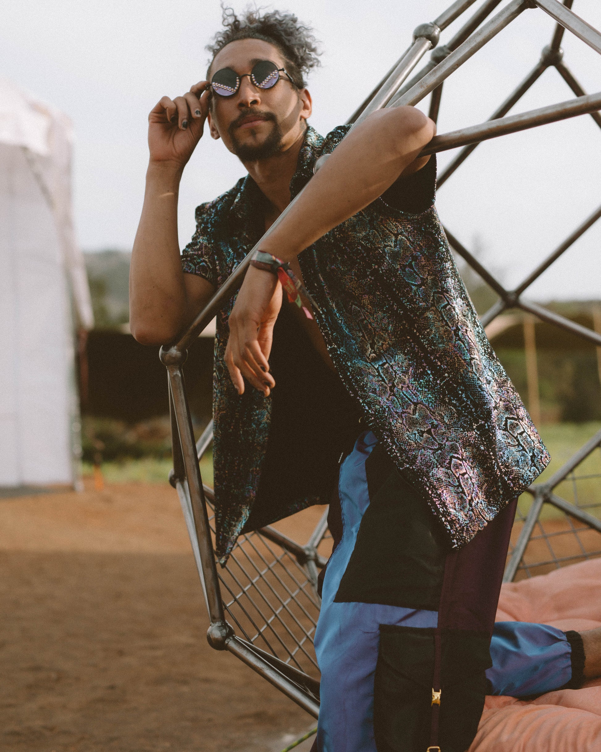 Moonlit Serpent Button Down image 0